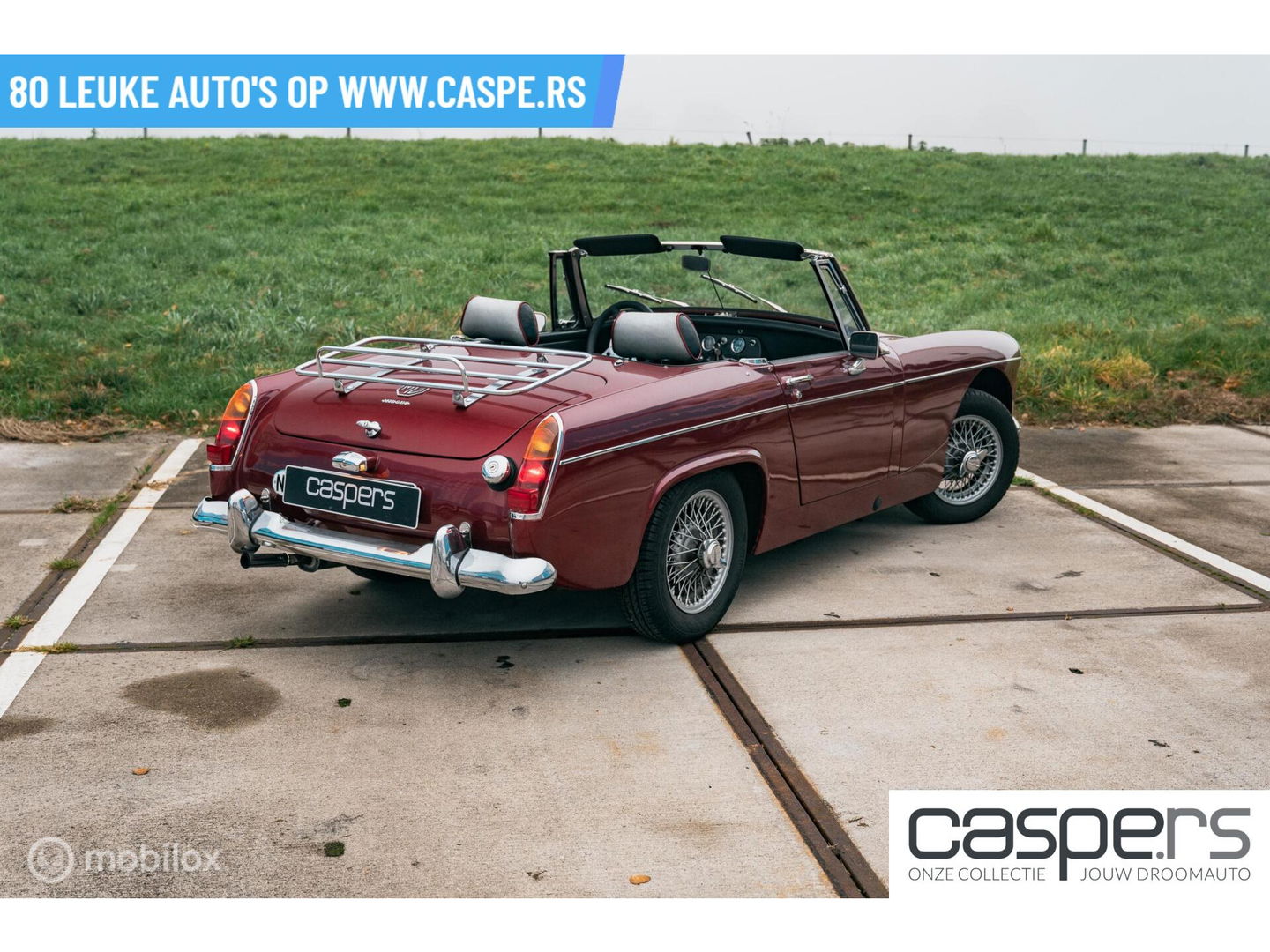 MG Midget Mk2 | Spaakwielen | Dubbele SU