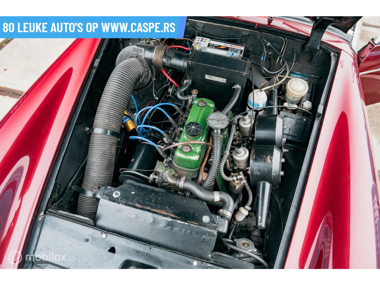 MG Midget Mk2 | Spaakwielen | Dubbele SU