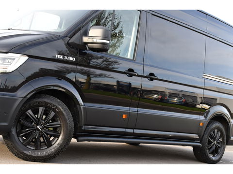 MAN TGE 35 2.0 L3H3 Black Edition Adaptieve Cruise, Camera, Carplay, LED, Clima, Stoelverwarming, 2 x Schuifdeur, Trekhaak, Sensoren, Uniek!