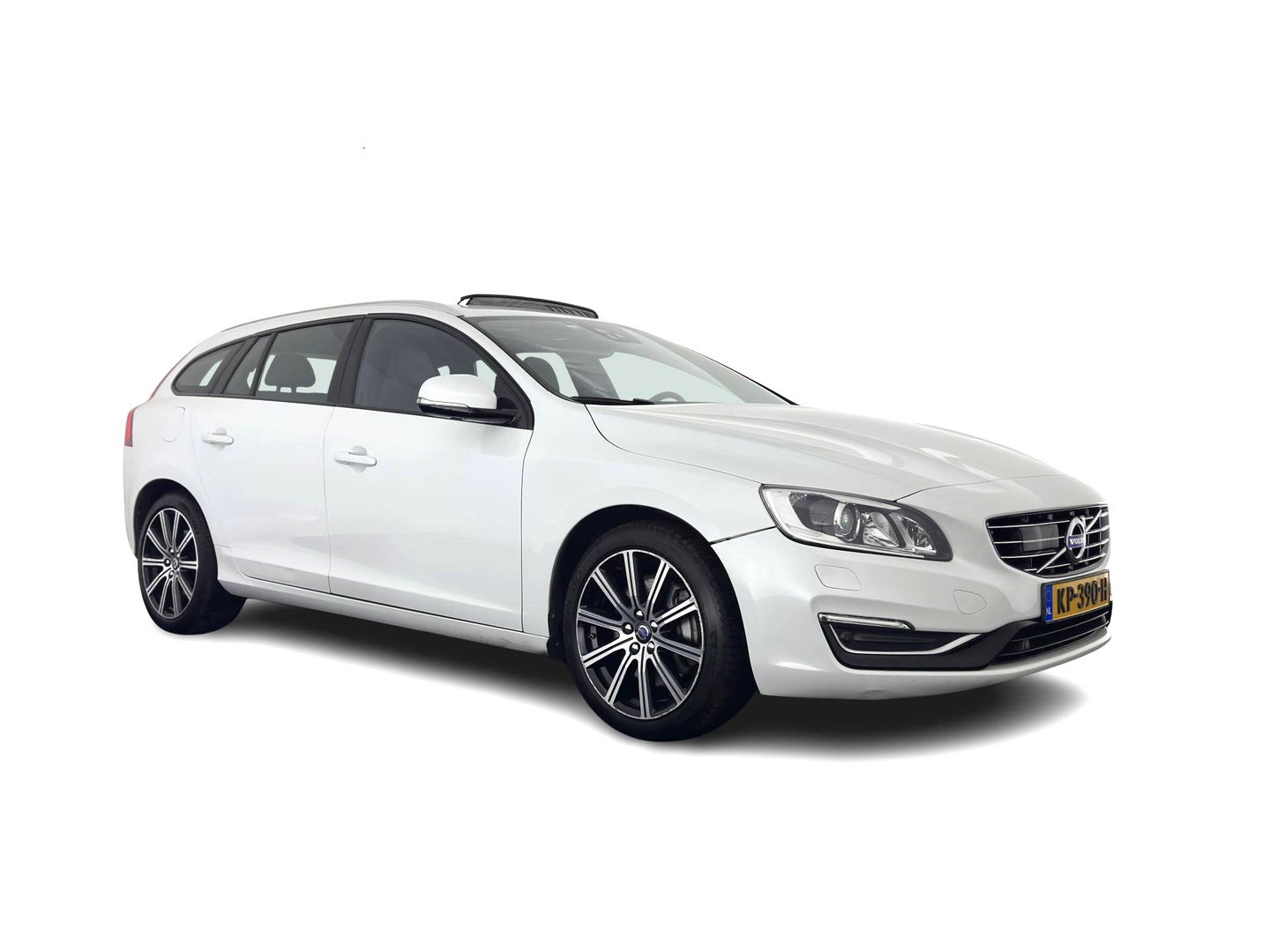 Volvo V60 2.4 D5 Twin Engine Special Edition Aut. *PANO | LUXURY-LEATHER | BI-XENON | BLINDSPOT | MEMORY-PACK | NAVI-FULLMAP | HEATED-SPORTSEATS | CAMERA | PERFORMANCE-AUDIO | TOWBAR | 18''ALU*