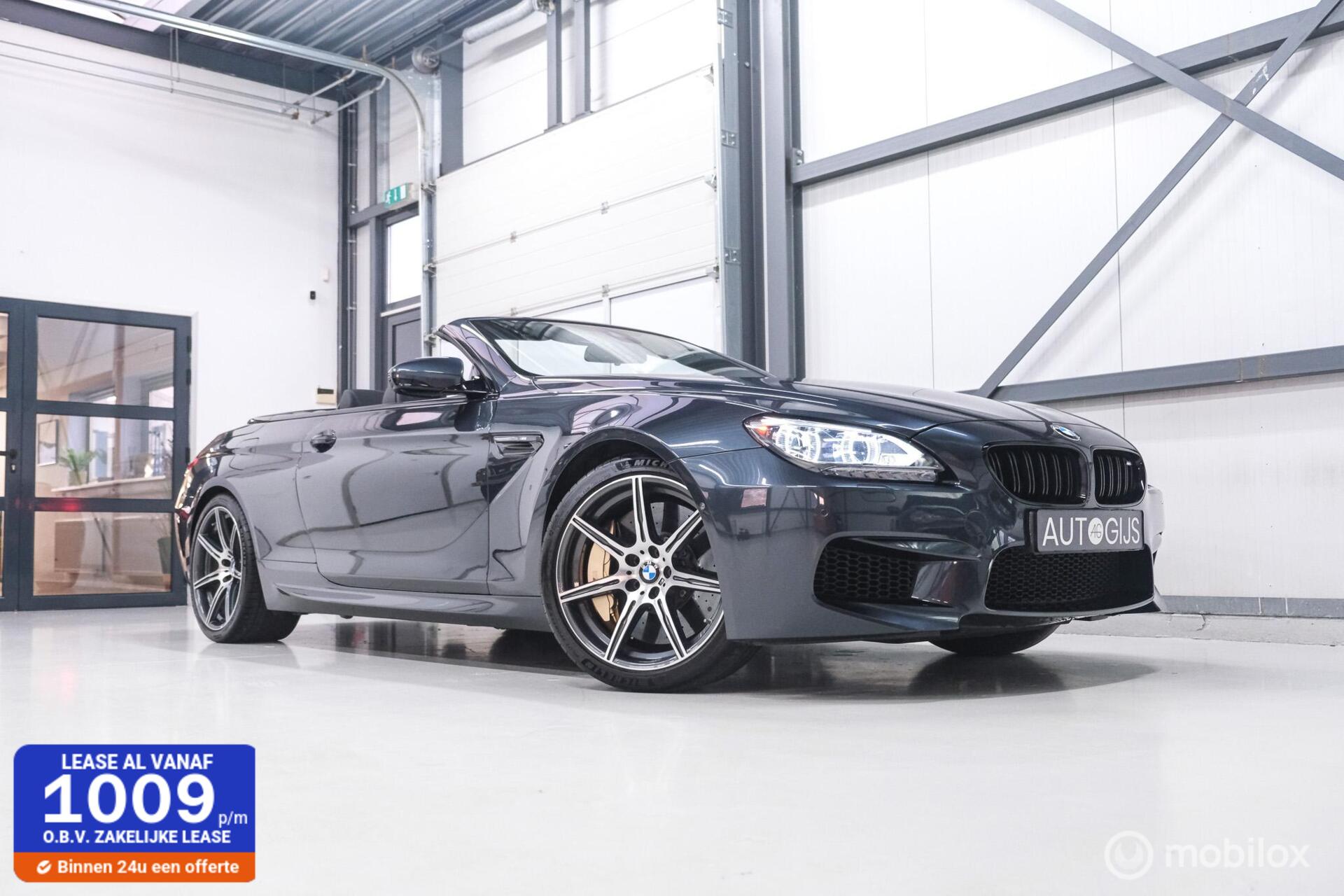 BMW 6 Serie Cabrio M6 Competition Package 575 pk | Keramisch | B&O | M Drivers Pack | NL auto NAP | Singapur Grau | Softclose | HUD | 360 ca