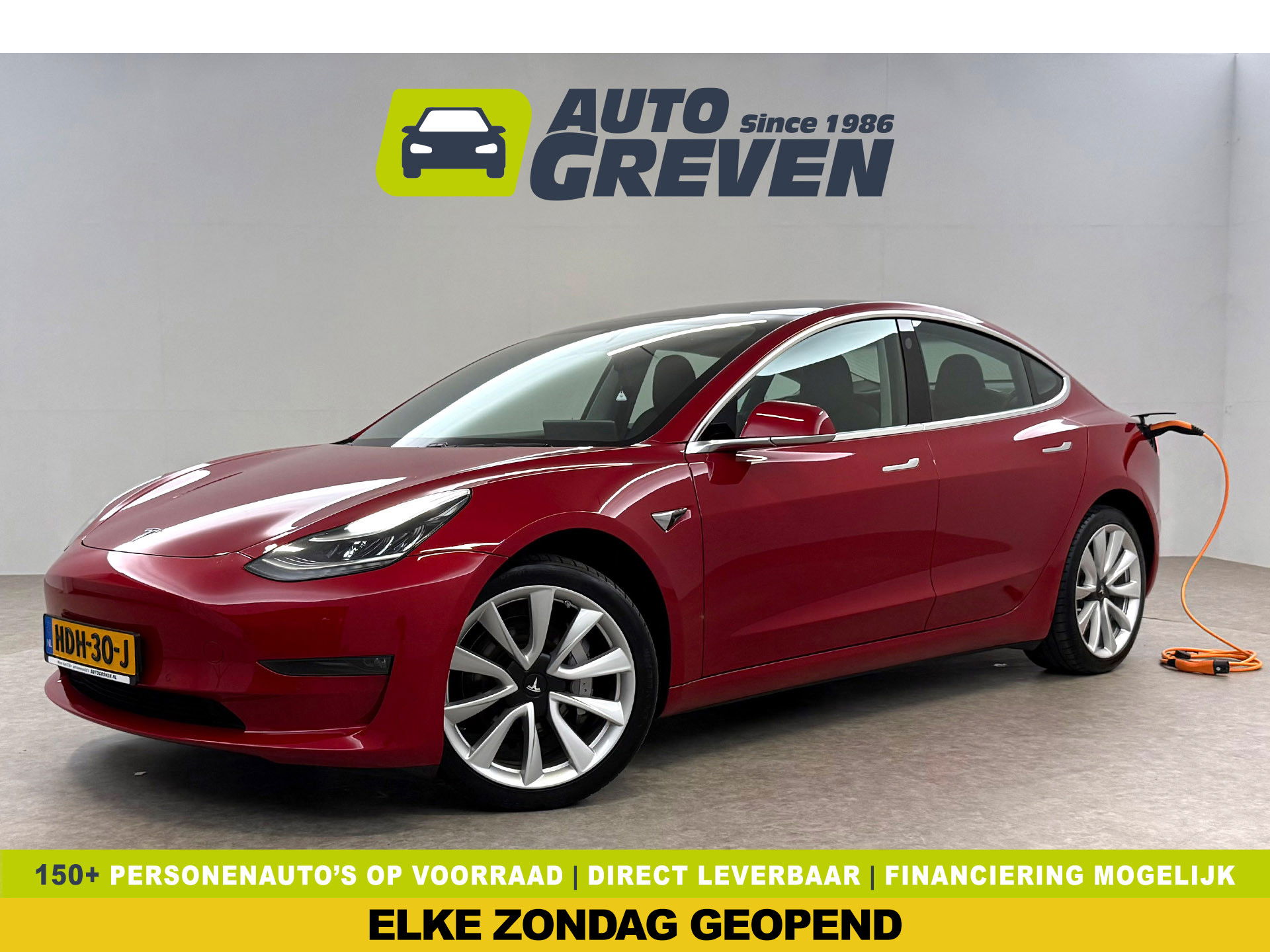 Tesla Model 3 Long Range AWD 75 kWh | Autopilot | Adap. Cruise | Pano | Memory | Virtual | Camera | Keyless | Stoelverw.
