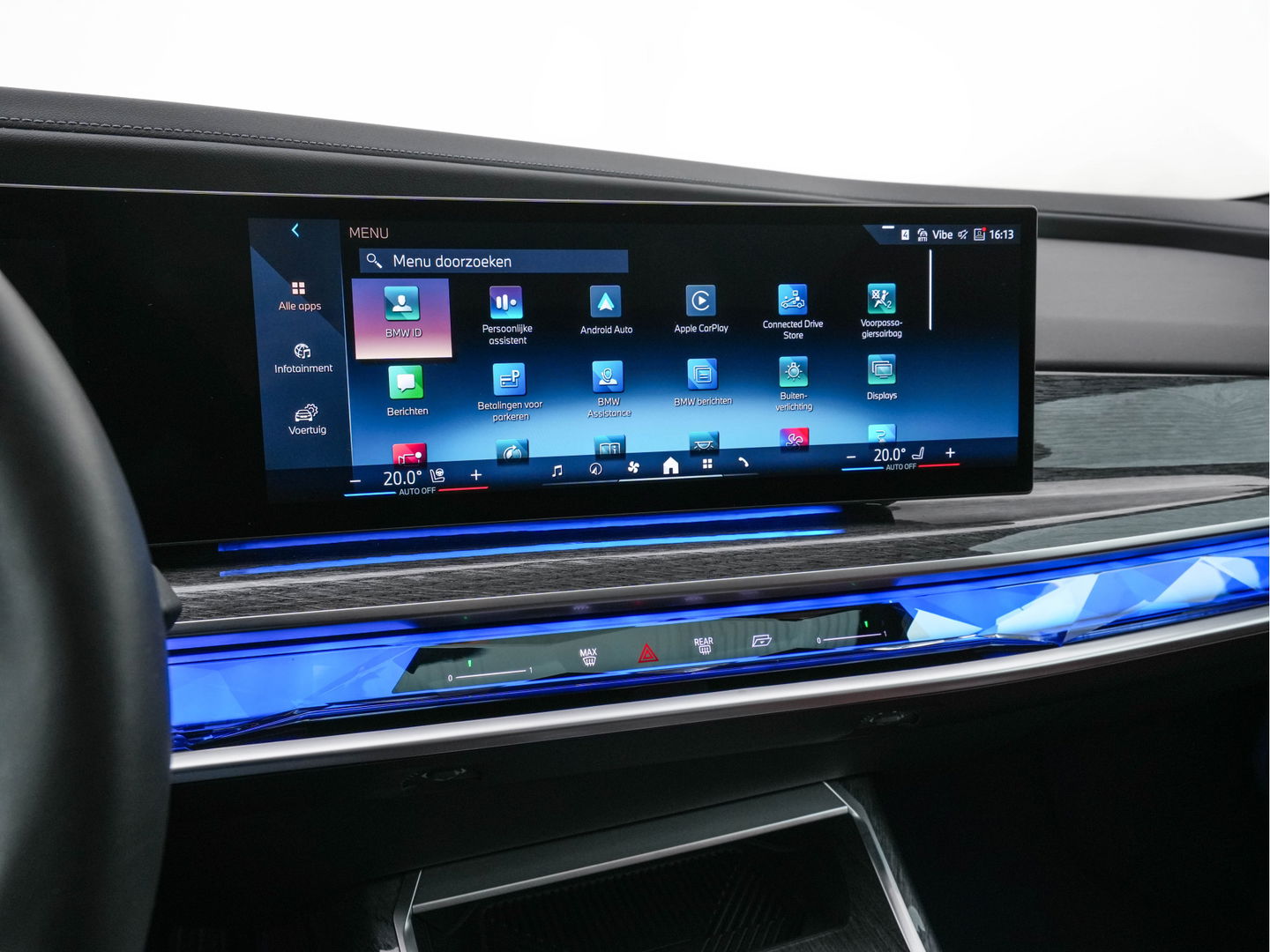 BMW i7 eDrive50 106 kWh M-Sportpack [ 3-Fase ] {SOH-97%} (INCL.BTW) *PANO | HEAD-UP | LUXURY-LEATHER | FULL-LED | BLIND-SPOT | BOWERS&WILKINS | MEMORY-PACK | TOP-VIEW | VENTILATED/HEATED-COMFORTSEATS | SOFT-CLOSE | WIDE-SREEN-DIGICOCKPIT | KEYLESS