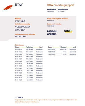 Volkswagen Crafter 35 2.0 TDI L4 Trendline OPRIJWAGEN / AMBULANCE / TRAILER / EURO 6 / LAADVERMOGEN 1500 KG !!