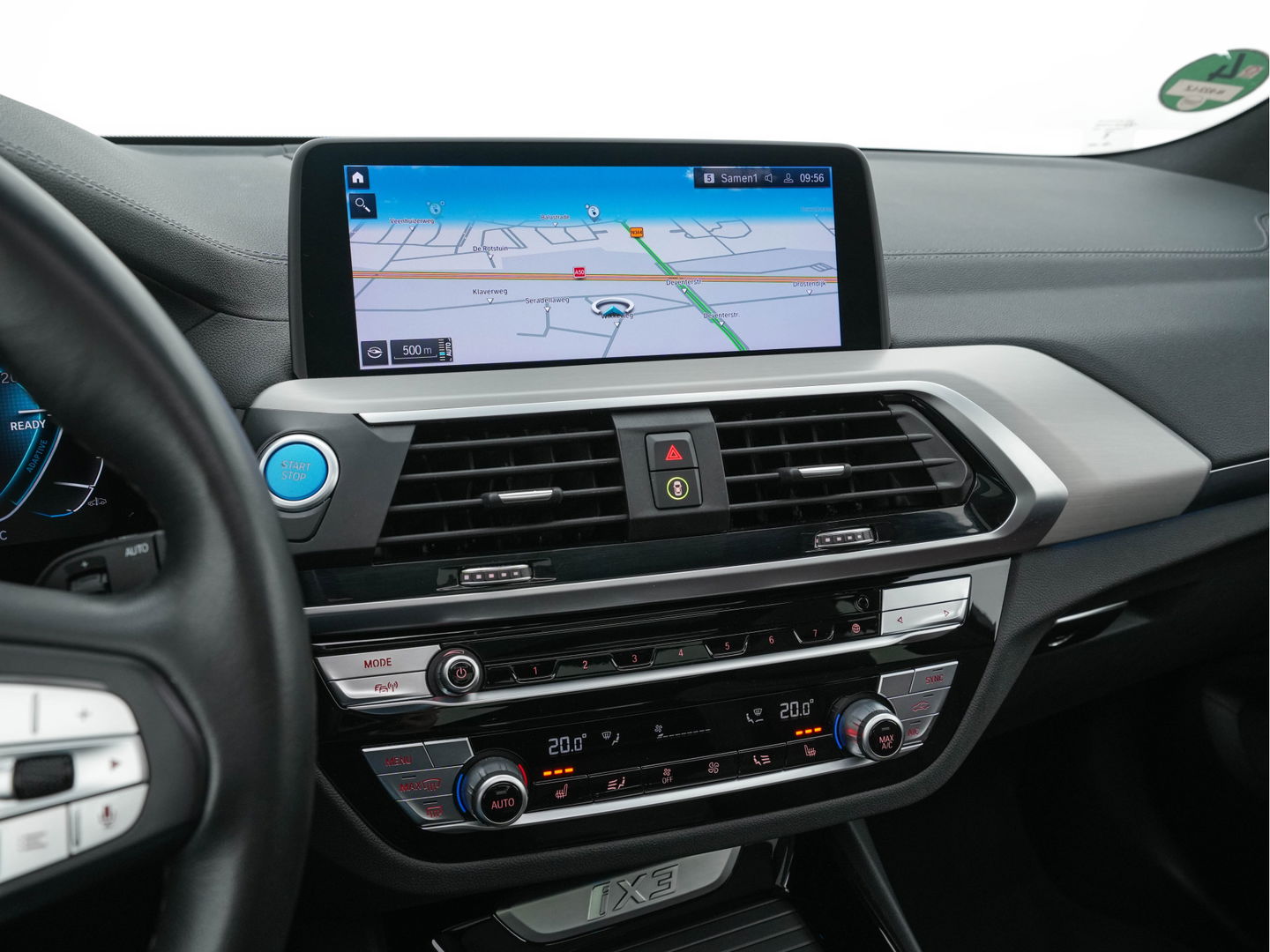 BMW iX3 High Executive 80 kWh {SOH-100%} [ 3-Fase ] (INCL.BTW) Aut. *PANO | HEAD-UP | LUXURY-LEATHER | ADAPTIVE-CRUISE | FULL-LED | BLIND-SPOT | MEMORY-PACK | DIGI-COCKPIT | HEATED-COMFORTSEATS | KEYLESS | TOP-VIEW | DAB+ | NAVI | TOWBAR | 20'