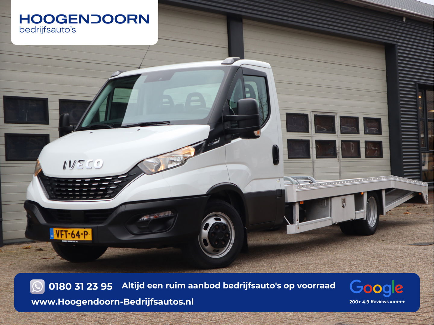 Iveco 40C16 Hi-Matic Euro 6 Automaat Tijhof Oprijwagen - 