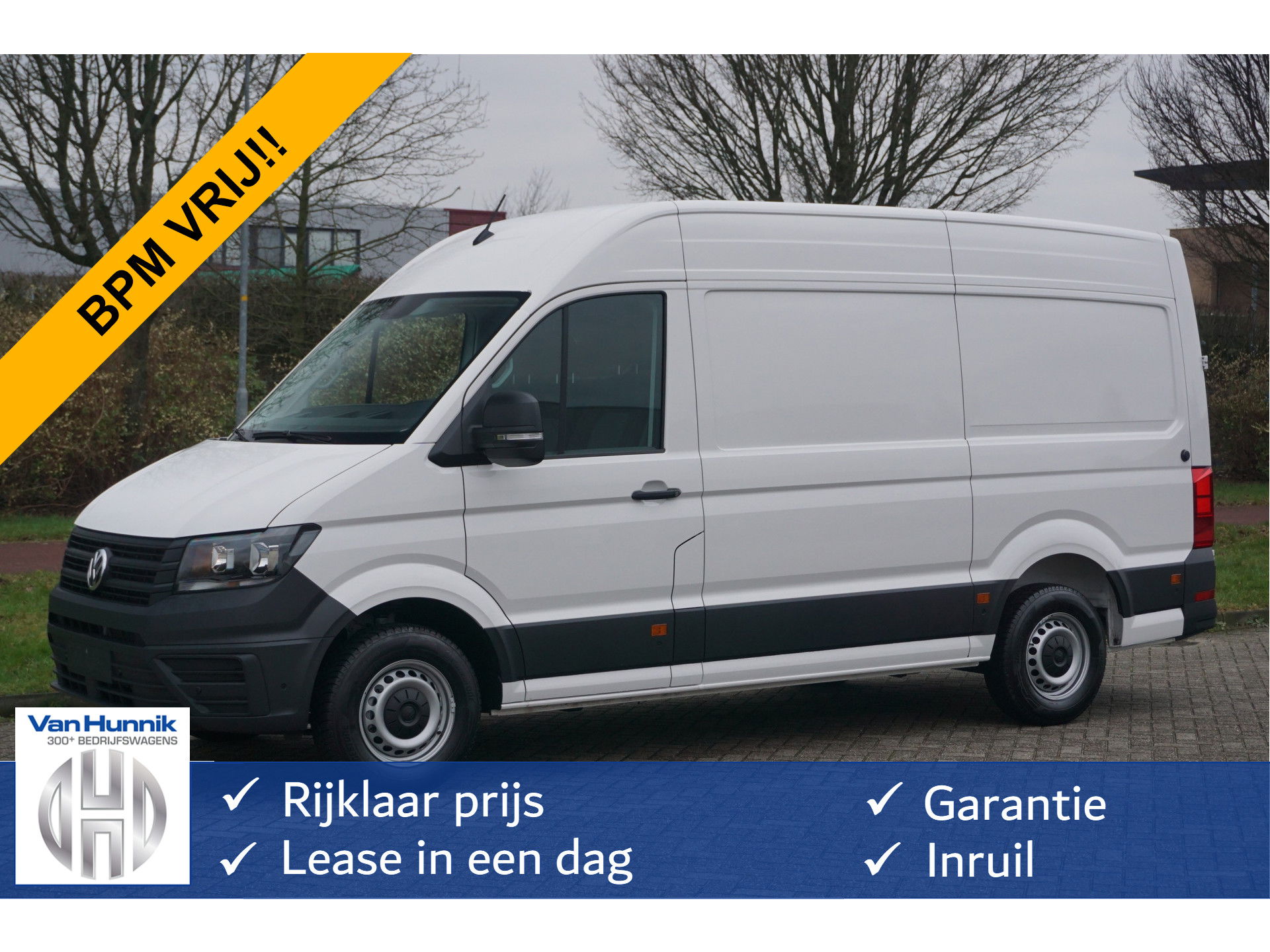 Volkswagen Crafter 35 140PK L3H3 Facelift BPM VRIJ 10" Scherm Apple CP/Android A, 270° deuren!! NR. J02*