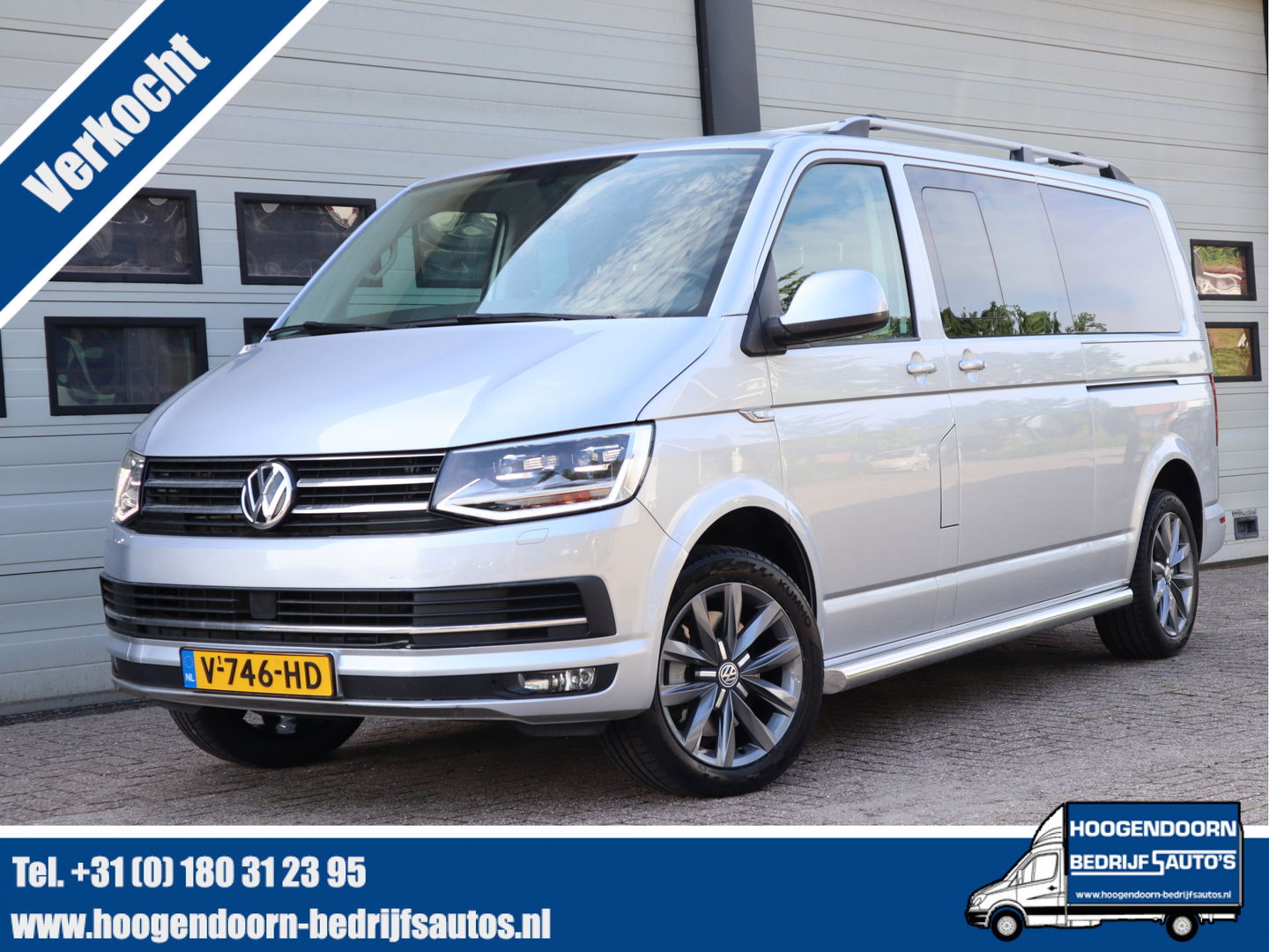 Volkswagen Transporter 2.0 TDI 204pk DSG L2 DC - Highline - LED - Leder - L+R Schuif