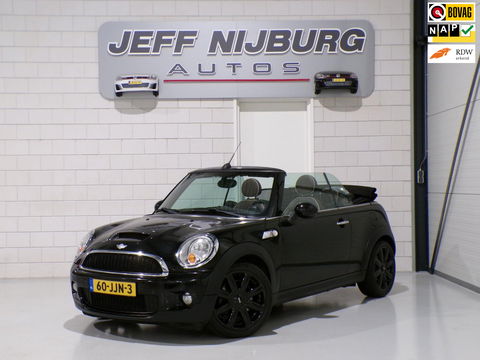 MINI Cabrio 1.6 Cooper S 174PK "Origineel NL!" Cognac-Leer Stoelverwarming Bluetooth Navigatie Cruise 17"Velgen Parkeersensor
