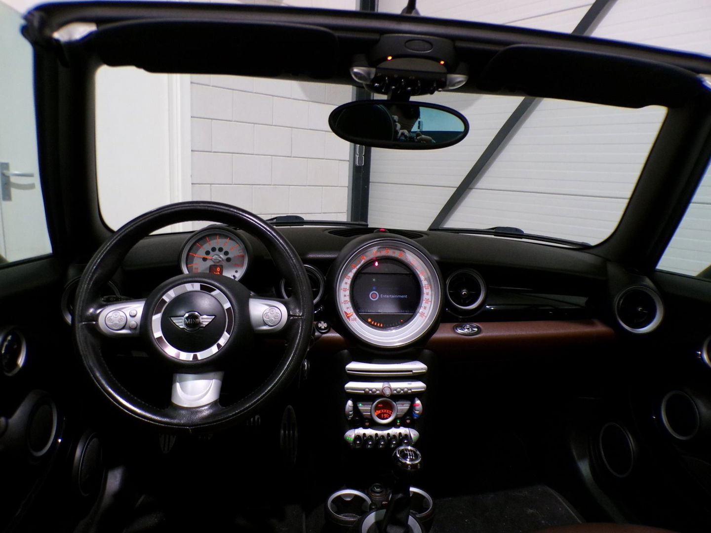 MINI Cabrio 1.6 Cooper S 174PK "Origineel NL!" Cognac-Leer Stoelverwarming Bluetooth Navigatie Cruise 17"Velgen Parkeersensor