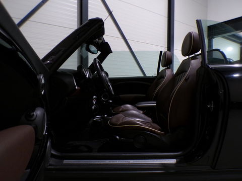 MINI Cabrio 1.6 Cooper S 174PK "Origineel NL!" Cognac-Leer Stoelverwarming Bluetooth Navigatie Cruise 17"Velgen Parkeersensor
