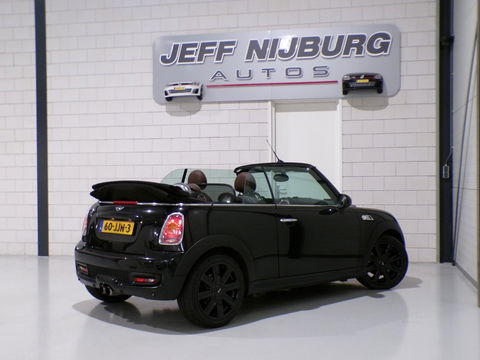 MINI Cabrio 1.6 Cooper S 174PK "Origineel NL!" Cognac-Leer Stoelverwarming Bluetooth Navigatie Cruise 17"Velgen Parkeersensor