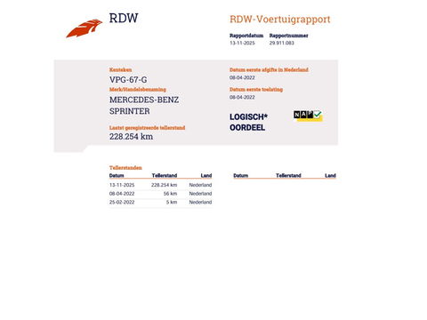 Mercedes-Benz Sprinter 315 CDI Euro 6 Bakwagen Laadklep - MBUX - LED