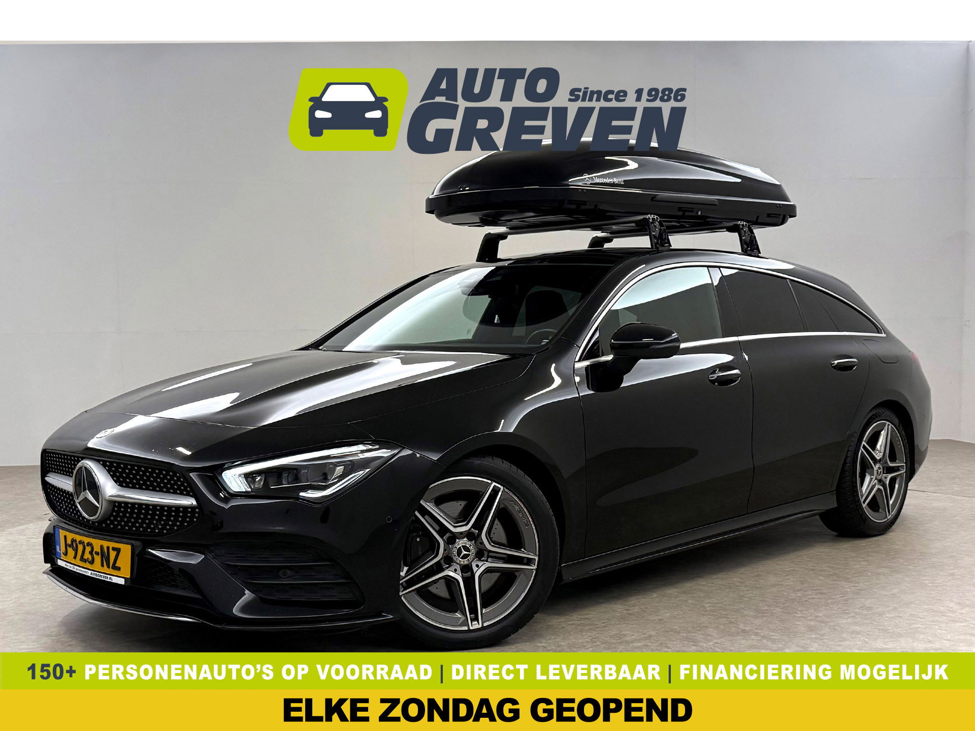 Mercedes-Benz CLA-Klasse 200 AMG | INCL. Dakkoffer | Pano | Burmester | Memory | Sfeer | Virtual | Trekh. | Camera | NAP