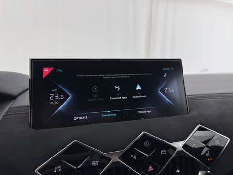 DS DS 3 Crossback E-Tense Performance Line+ 50 kWh [ 3-Fase ] {SOH-90%} (INCL.BTW) *LEATHER-FABRIC | MATRIX-LED | ADAPTIVE-CRUISE | DIGI-COCKPIT | HEATED-SPORTSEATS | CAMERA | KEYLESS | NAVI-FULLMAP | DAB+ | ECC | PDC | 18''ALU*