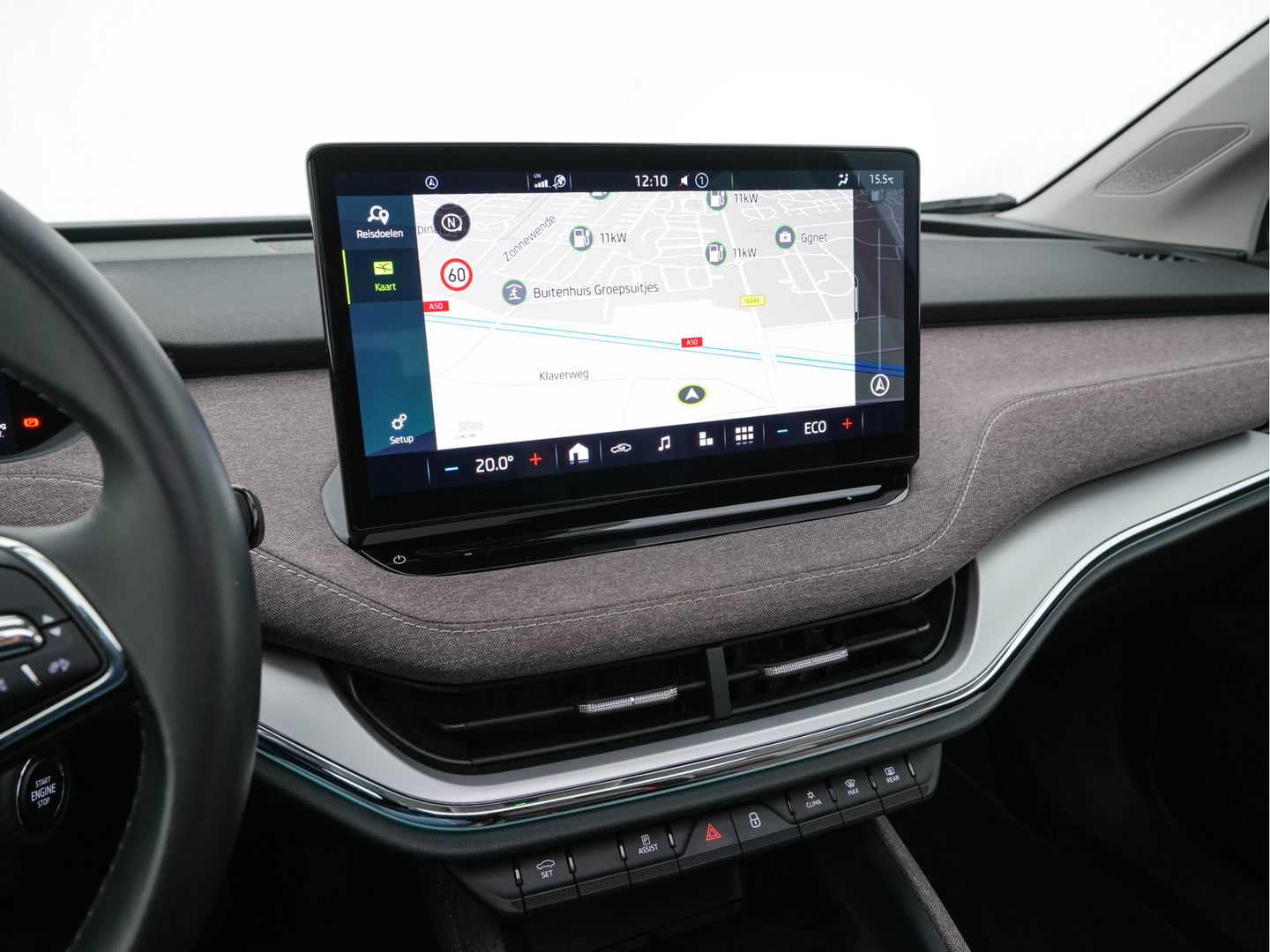 Škoda Enyaq iV 60 [ 3-Fase ] {SOH-87%} (INCL-BTW) *PANO | FULL-LED | DIGI-COCKPIT | CAMERA | KEYLESS | NAVI-FULLMAP | PRIVACY-GLASS | AMBIENT-LIGHT | ECC | COMFORT-SEATS | DAB + | PDC | CRUISE | CARPLAY | TOWBAR | 19 "ALU*