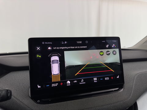 Škoda Enyaq iV 80 [ 3-Fase ] (INCL-BTW) *LEATHER-FABRIC | FULL-LED | DIGI-COCKPIT | CAMERA | KEYLESS | NAVI-FULLMAP | AMBIENT-LIGHT | ECC | HEATED-COMFORTSEATS | DAB+ | PDC | CRUISE | CARPLAY | TOWBAR | 19"ALU*