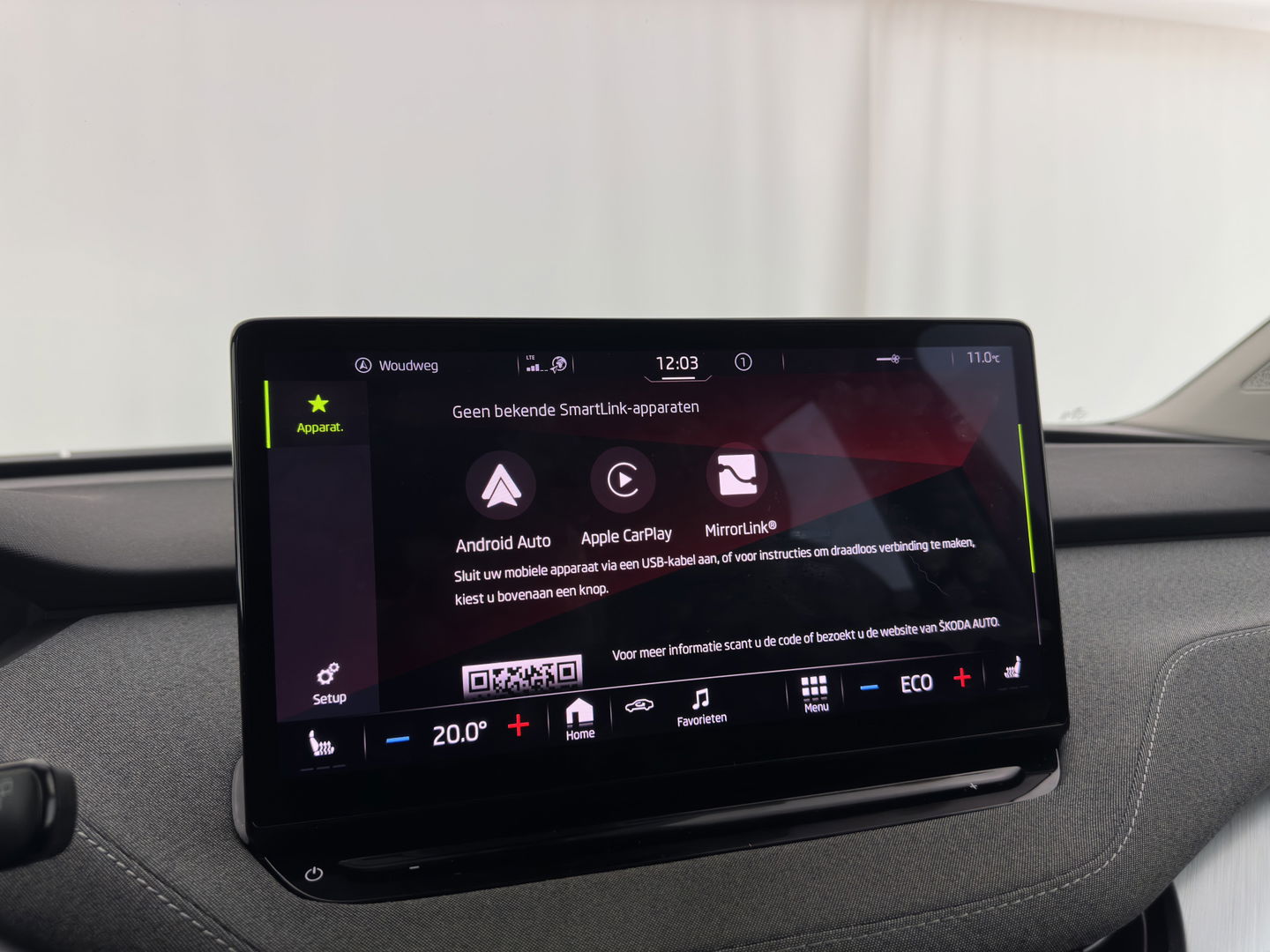 Škoda Enyaq iV 80 [ 3-Fase ] (INCL-BTW) *LEATHER-FABRIC | FULL-LED | DIGI-COCKPIT | CAMERA | KEYLESS | NAVI-FULLMAP | AMBIENT-LIGHT | ECC | HEATED-COMFORTSEATS | DAB+ | PDC | CRUISE | CARPLAY | TOWBAR | 19"ALU*