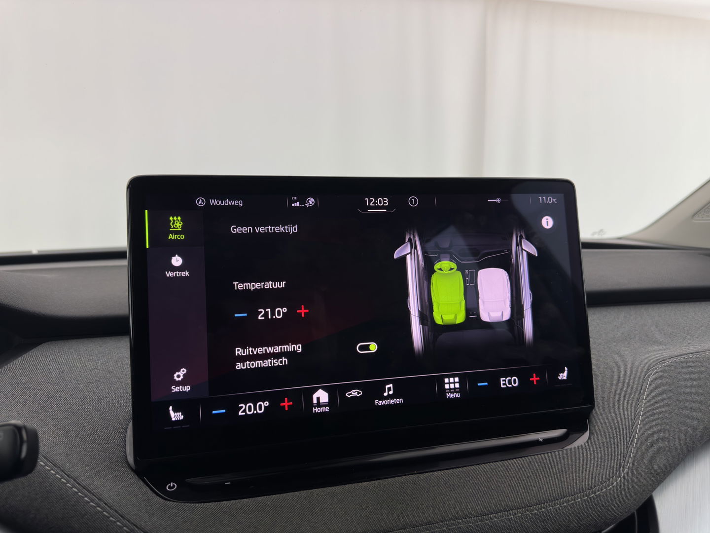 Škoda Enyaq iV 80 [ 3-Fase ] (INCL-BTW) *LEATHER-FABRIC | FULL-LED | DIGI-COCKPIT | CAMERA | KEYLESS | NAVI-FULLMAP | AMBIENT-LIGHT | ECC | HEATED-COMFORTSEATS | DAB+ | PDC | CRUISE | CARPLAY | TOWBAR | 19"ALU*