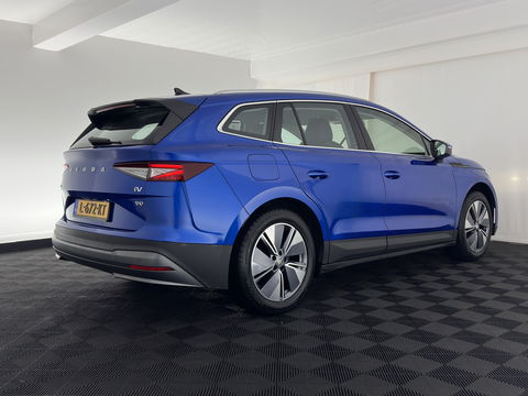 Škoda Enyaq iV 80 [ 3-Fase ] (INCL-BTW) *LEATHER-FABRIC | FULL-LED | DIGI-COCKPIT | CAMERA | KEYLESS | NAVI-FULLMAP | AMBIENT-LIGHT | ECC | HEATED-COMFORTSEATS | DAB+ | PDC | CRUISE | CARPLAY | TOWBAR | 19"ALU*