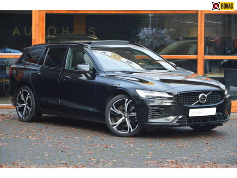 Volvo V60 T6 Hybride AWD Ultimate Dark LONG RANGE | Panoramadak | 360 Camera | Stoel + Stuur Verwarmd | Pilot-assist |