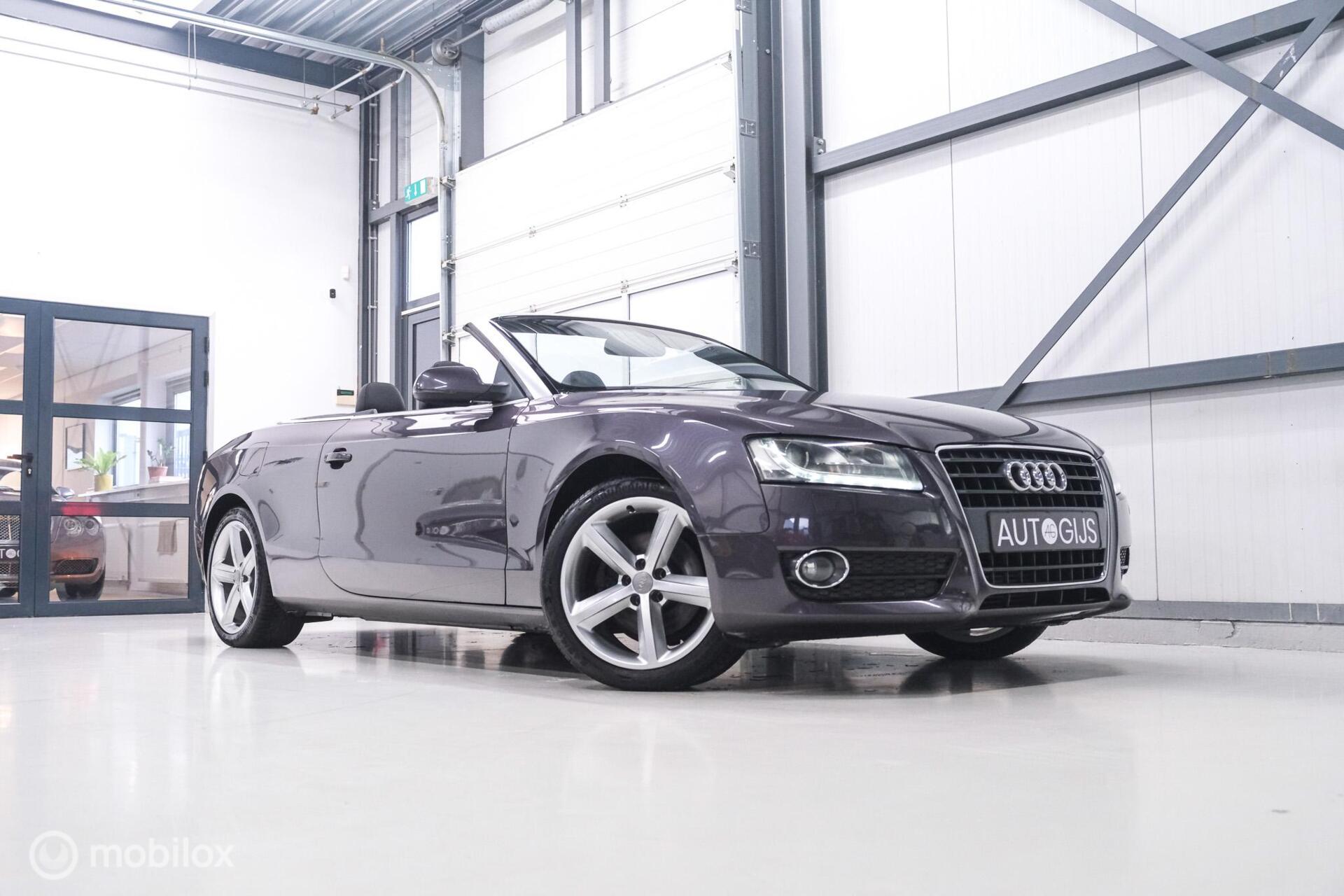 Audi A5 Cabriolet 1.8 TFSI Pro Line S | NAP NL auto | Amethist Grey | Leder | youngtimer | LED | Zeer mooi |