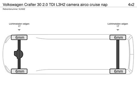 Volkswagen Crafter 30 2.0 TDI L3H2 camera airco cruise nap