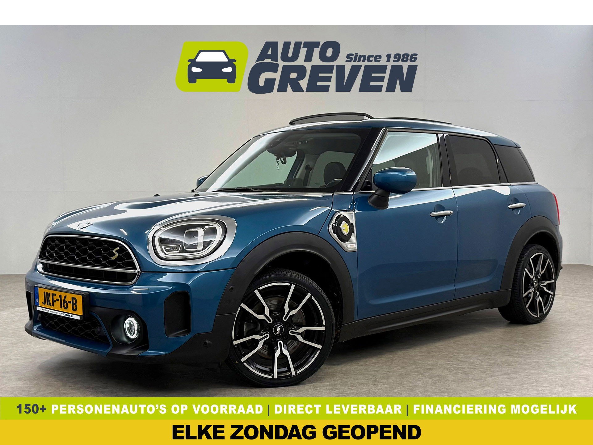 MINI Countryman 2.0 Cooper SE ALL4 | SOH 88% | Pano | Sfeer | Carplay | Virtual | Memory | Camera | HuD | Adap. Cruise | Stoelverw. | Keyless