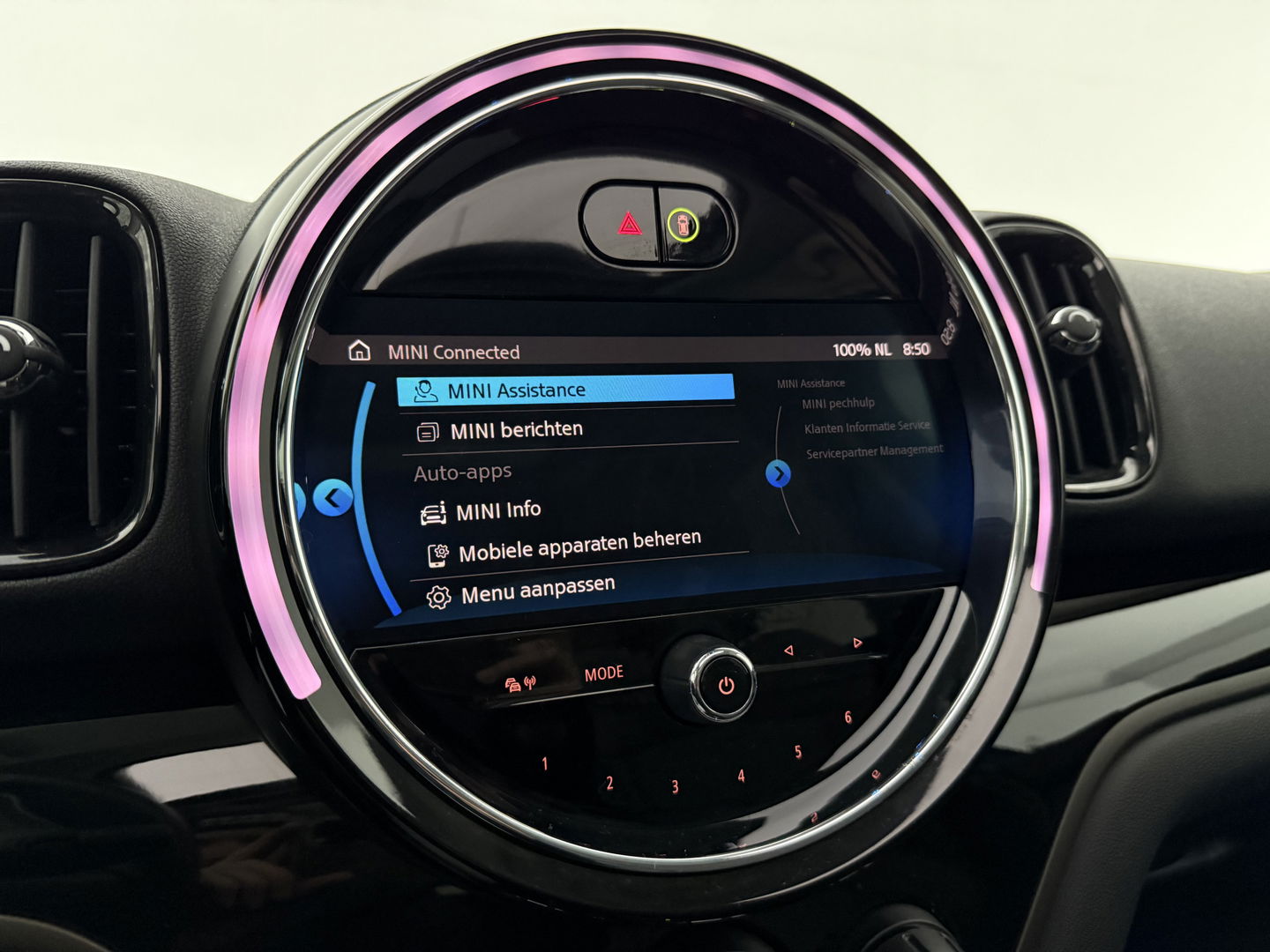 MINI Countryman 2.0 Cooper SE ALL4 | SOH 88% | Pano | Sfeer | Carplay | Virtual | Memory | Camera | HuD | Adap. Cruise | Stoelverw. | Keyless