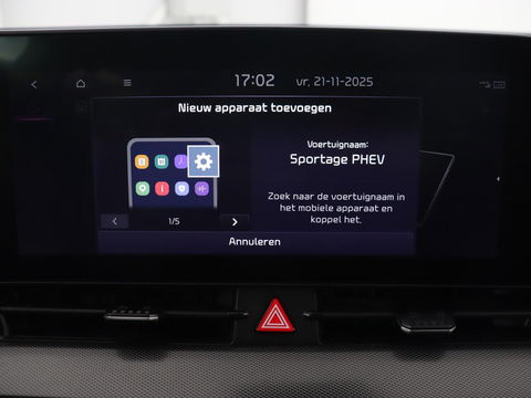 Kia Sportage 1.6 T-GDI Plug-in Hybrid AWD DynamicPlusLine | Stoel & stuurverwarming | Half leder | Camera | Carplay | Adaptive cruise | 19'' | Navigatie | Achterbankverwarming | PHEV