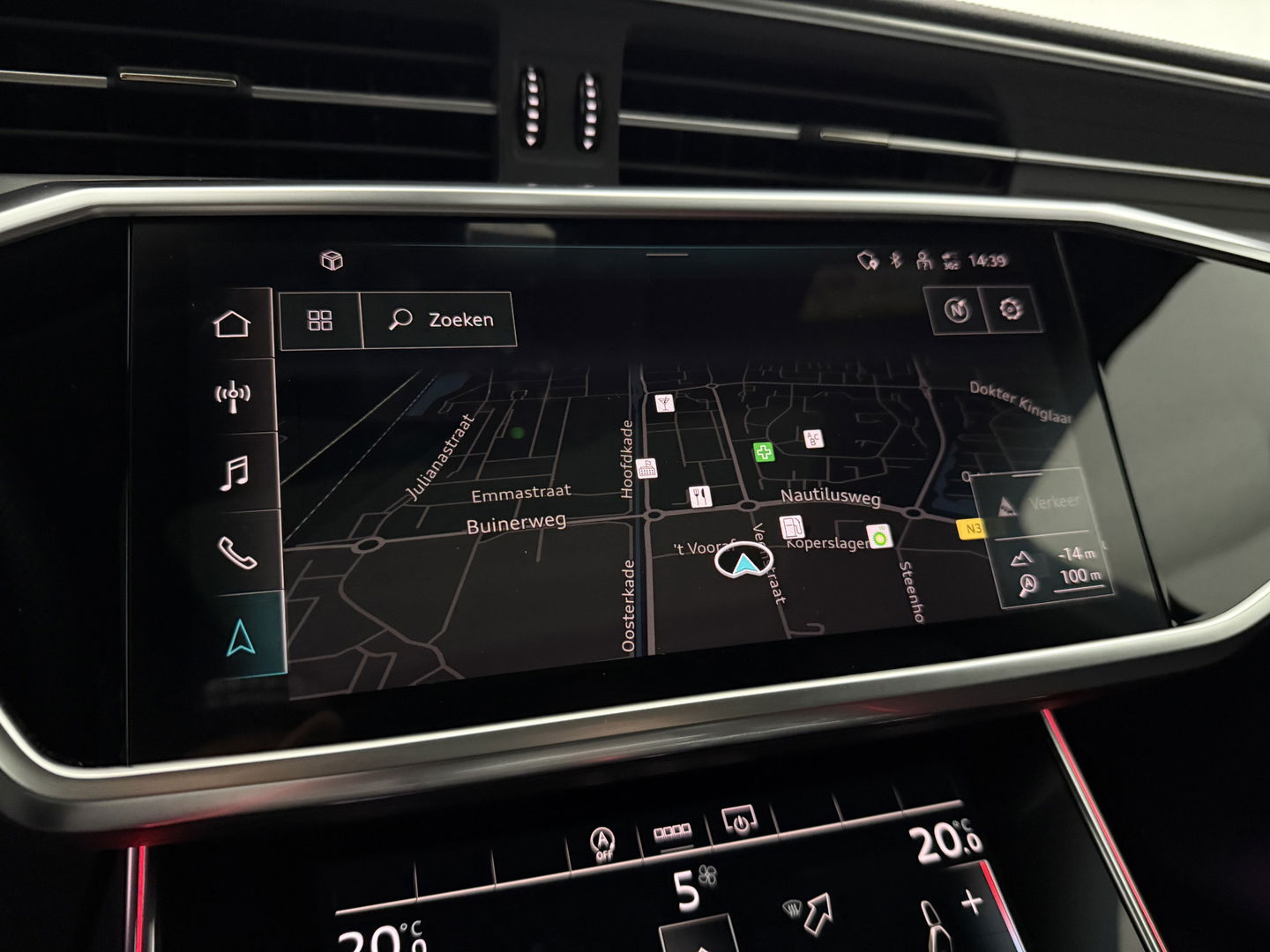 Audi A6 45 TFSI S-Line | Pano | LED-Matrix | Sfeer | 360° | Memory | Carplay | Virtual | Stoelverw. | NAP