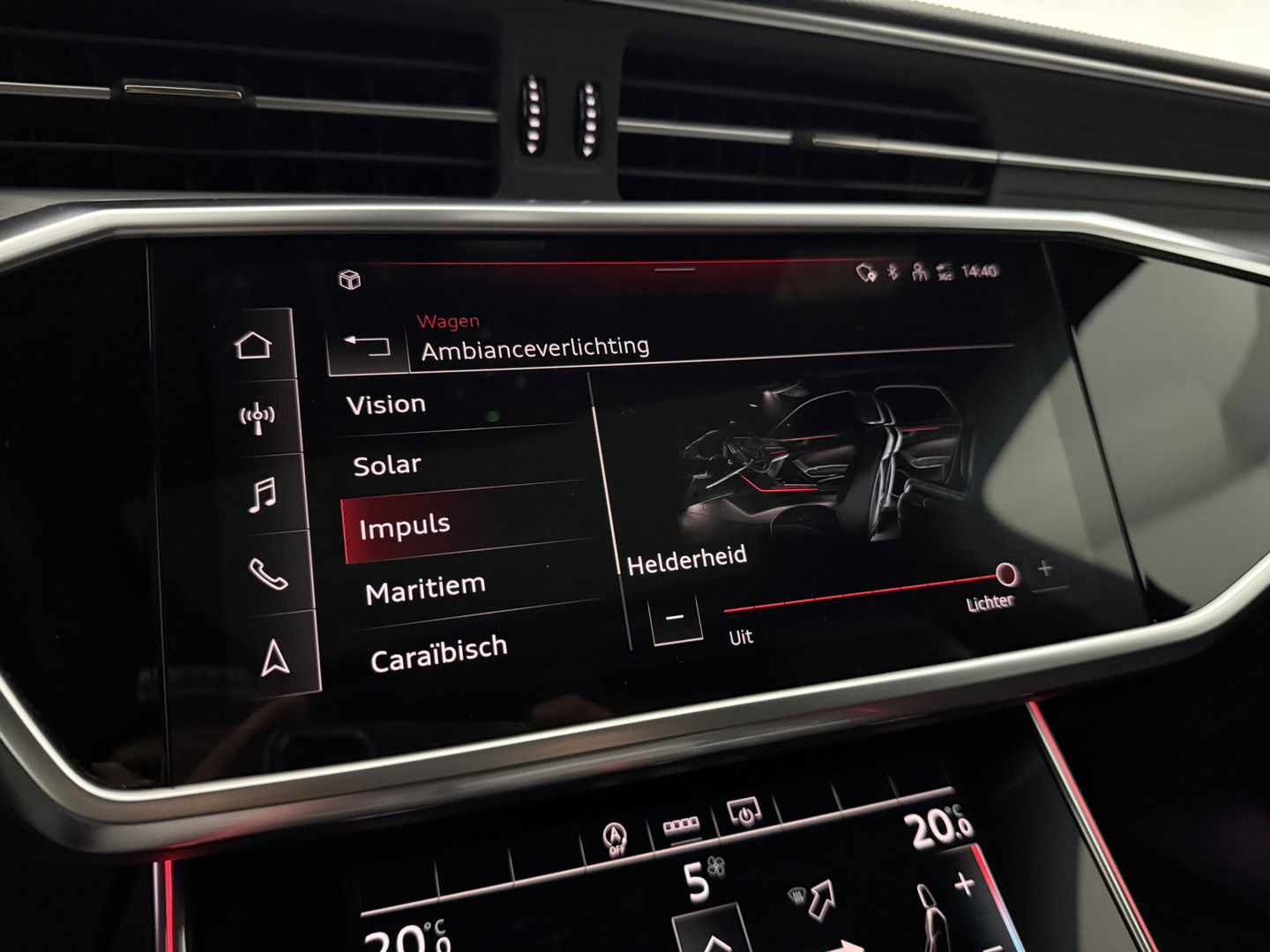 Audi A6 45 TFSI S-Line | Pano | LED-Matrix | Sfeer | 360° | Memory | Carplay | Virtual | Stoelverw. | NAP