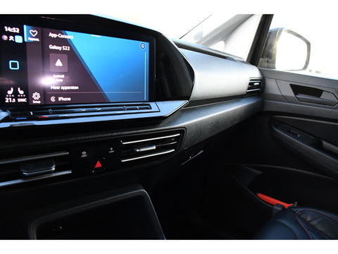 Volkswagen Caddy Cargo 2.0 TDI 1st Black Edition Virtual, Adaptieve Cruise, Camera, Leder, LED, Carplay, Trekhaak, Stoelverwarming, Uniek!