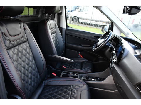 Volkswagen Caddy Cargo 2.0 TDI 1st Black Edition Virtual, Adaptieve Cruise, Camera, Leder, LED, Carplay, Trekhaak, Stoelverwarming, Uniek!