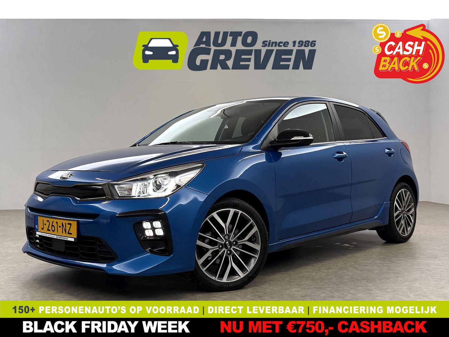 Kia Rio 1.0 T-GDi MHEV GT-Line | Camera | Stuur/Stoelverw. | Carplay | Cruise | Parkeersens. | NAP
