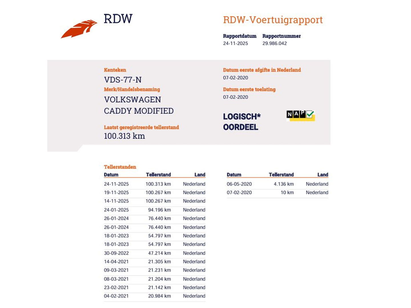 Volkswagen Caddy 2.0 TDI 102pk Euro 6 - Airco - Navi - NAP
