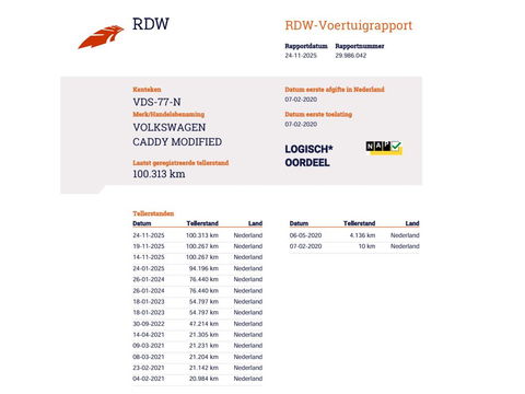 Volkswagen Caddy 2.0 TDI 102pk Euro 6 - Airco - Navi - NAP