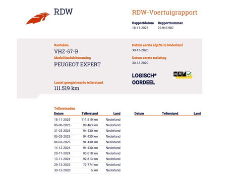 Peugeot Expert 2.0 BlueHDI 123pk Euro 6 Automaat - L2 Lang - Navi - Cruise