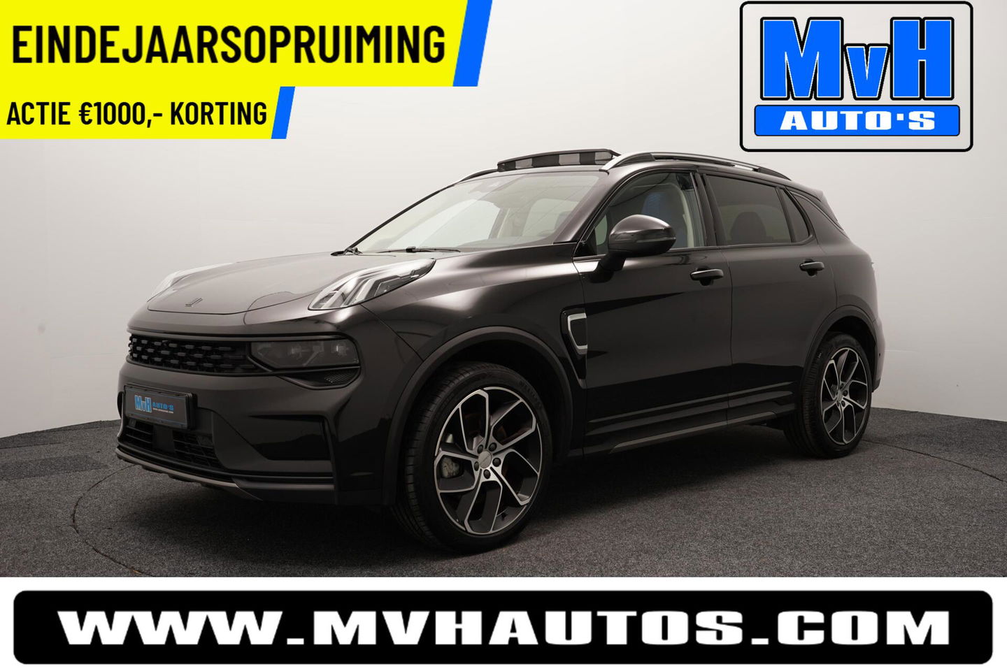 Lynk & Co 01 1.5 Plug-in Hybride|FULL BLACK|ZWARTE.HEMEL|NAP