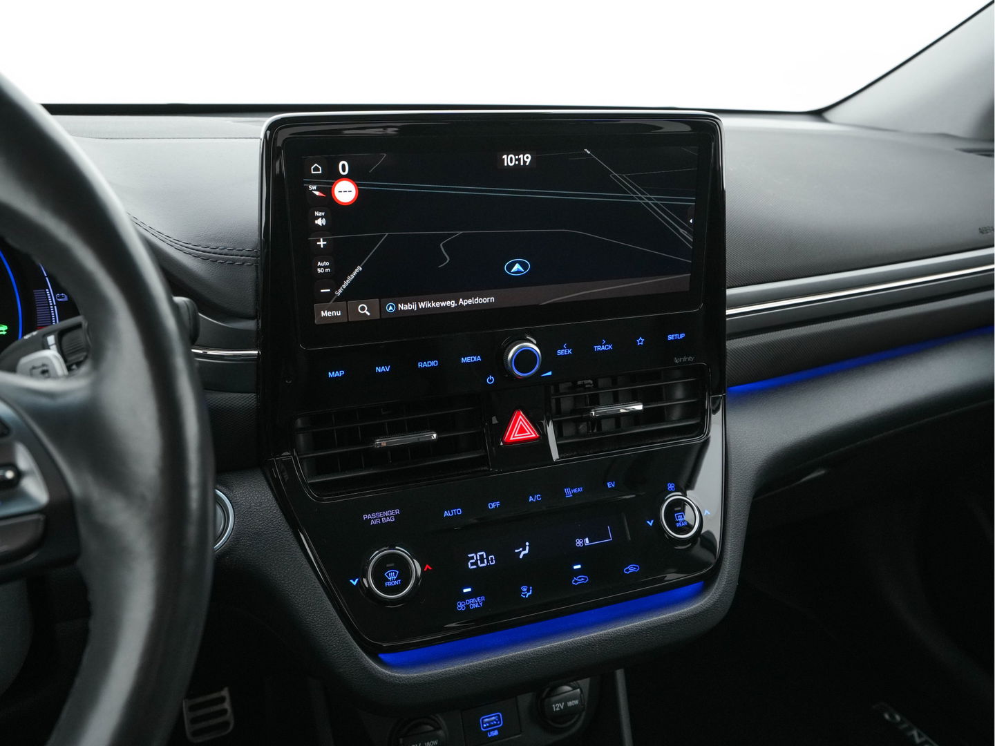 Hyundai IONIQ Premium EV 38 kWh {SOH-100%} Aut *HEATPUMP | LUXURY-LEATHER | FULL-LED | ADAPTIVE-CRUISE | KEYLESS | NAVI-FULLMAP | DAB | CAMERA | MEMORY-PACK | DIGI-COCKPIT | HEATED/VENTILATED-SEATS | CCS- FASTLOADER | PRIVACY-GLASS |