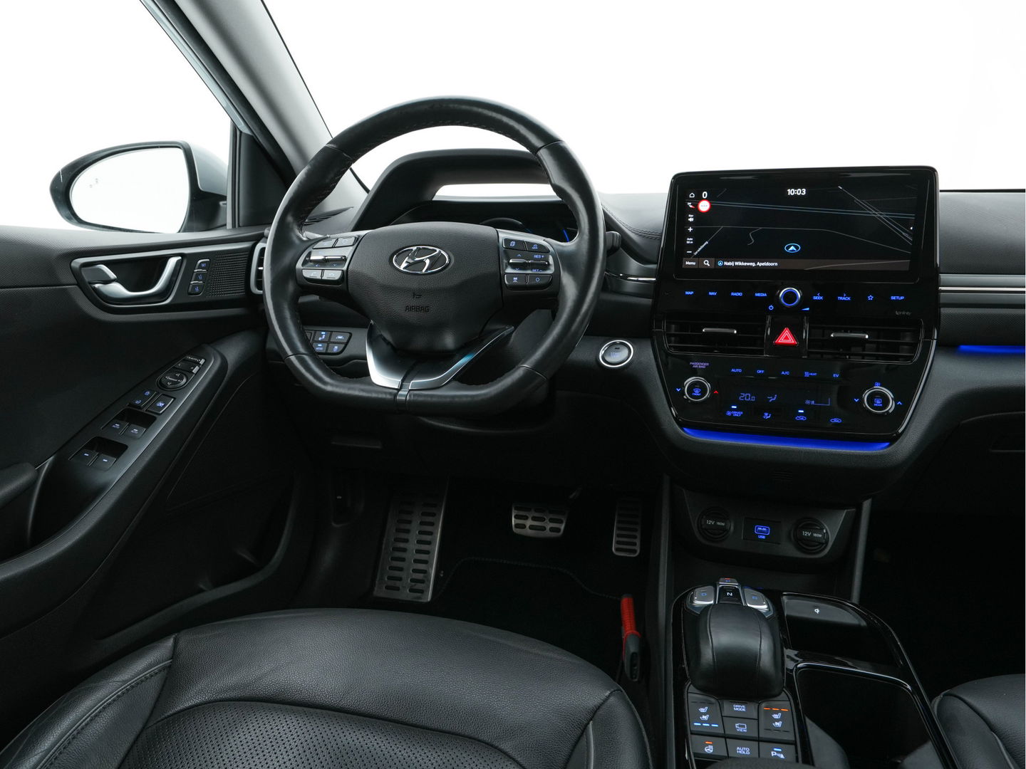 Hyundai IONIQ Premium EV 38 kWh {SOH-100%} Aut *HEATPUMP | LUXURY-LEATHER | FULL-LED | ADAPTIVE-CRUISE | KEYLESS | NAVI-FULLMAP | DAB | CAMERA | MEMORY-PACK | DIGI-COCKPIT | HEATED/VENTILATED-SEATS | CCS- FASTLOADER | PRIVACY-GLASS |