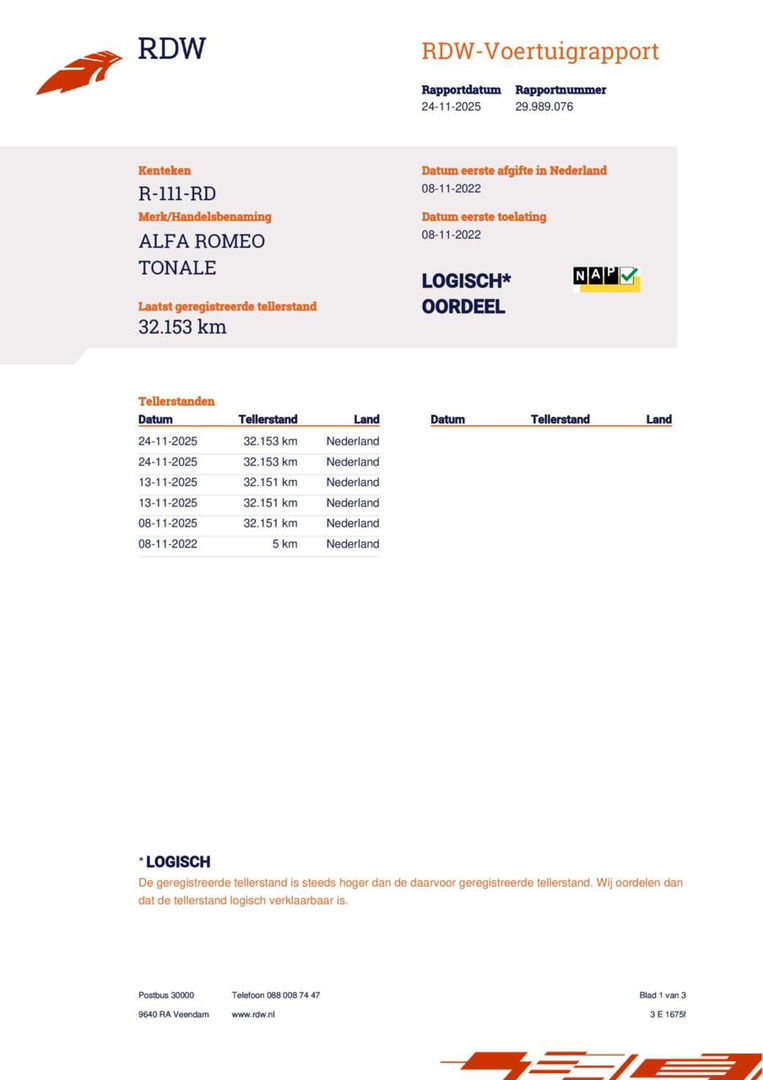 Alfa Romeo Tonale 1.5T Hybrid Edizione Speciale, 20'', NAP!