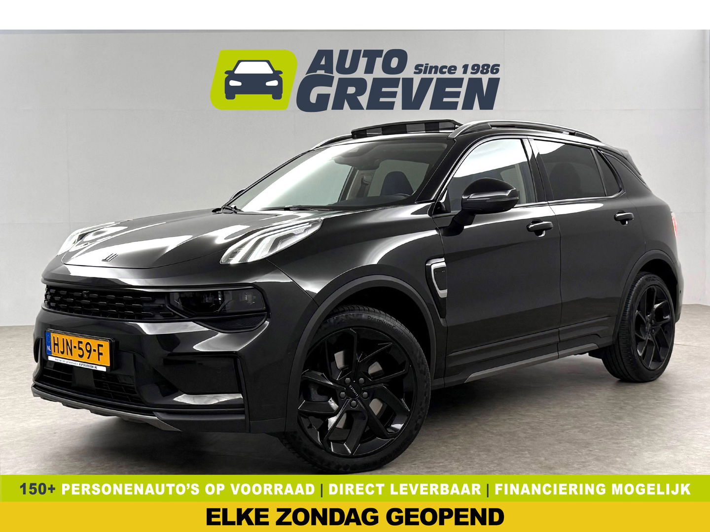 Lynk Co 01 1.5 Black Edition | SOH 94% | Pano | Trekh. | Memory | 360° | Sfeer | Virtual | Carplay | Adap. Cruise