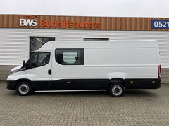 Iveco Daily 35S14V 2.3 410 L4H2 automaat / dubbel cabine 7 persoons / vaste prijs rijklaar € 29.950 ex btw / lease €/ cruise en climate control / trekhaak 3500 kg / euro 6 / bpm vrij