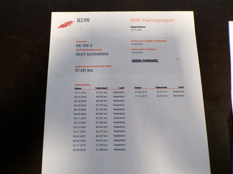 SEAT Alhambra 2.0 TDI Connect 7P "7 Persoons" Trekhaak Apple-Carplay Camera Stoelverwarming Navigatie Elektrische-Deuren Keyless