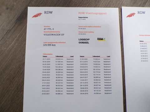 Volkswagen up! 1.0 move up! "Origineel NL!" Navigatie Bluetooth Airco Elektrische-ramen Garantie