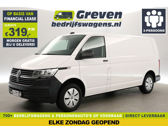 Volkswagen Transporter - 2.0 TDI L2H1 150PK | Airco | Cruise | Carplay | 3-Zits | Trekh. | Parkeersens. | Stoelverw.