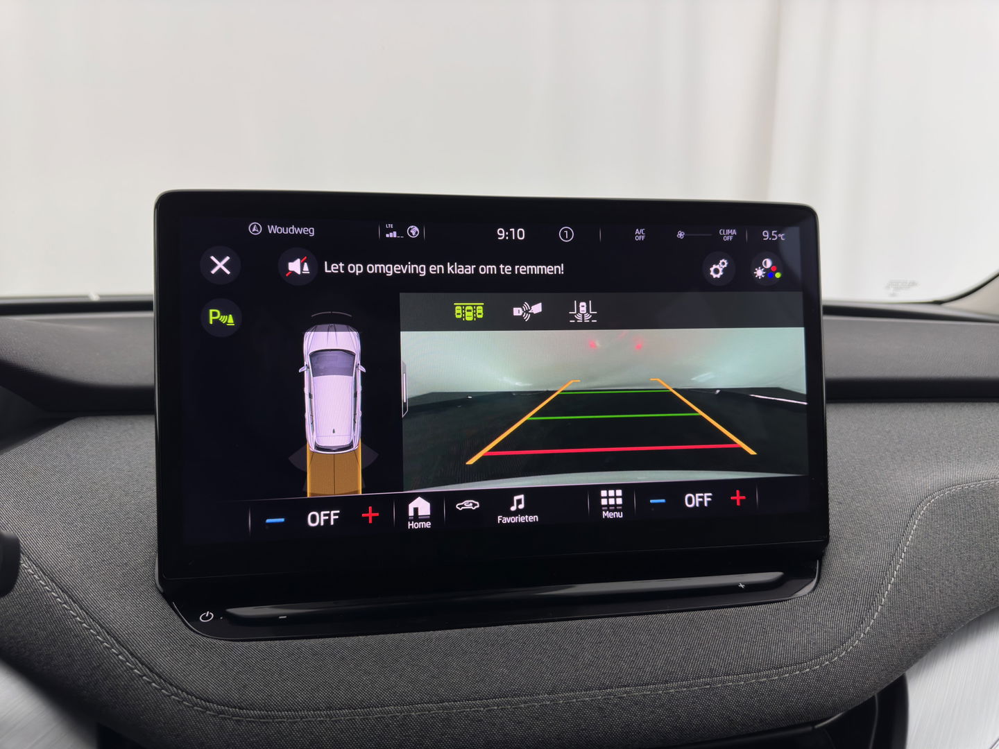 Škoda Enyaq iV 80 {SOH-90%} [ 3-Fase ] (INCL-BTW) *LEATHER-FABRIC | FULL-LED | DIGI-COCKPIT | CAMERA | KEYLESS | NAVI-FULLMAP | AMBIENT-LIGHT | ECC | HEATED-COMFORTSEATS | DAB+ | PDC | CRUISE | CARPLAY | TOWBAR | 19"ALU*