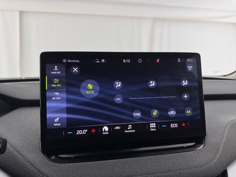 Škoda Enyaq iV 80 {SOH-90%} [ 3-Fase ] (INCL-BTW) *LEATHER-FABRIC | FULL-LED | DIGI-COCKPIT | CAMERA | KEYLESS | NAVI-FULLMAP | AMBIENT-LIGHT | ECC | HEATED-COMFORTSEATS | DAB+ | PDC | CRUISE | CARPLAY | TOWBAR | 19"ALU*