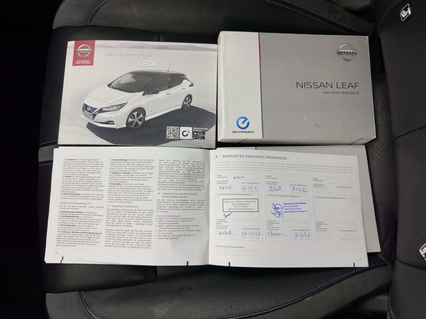 Nissan Leaf Tekna 40 kWh (SOH-83%) (INCL-BTW) *AUT | LUXURY-LEATHER | FULL-LED | BOSE-AUDIO | TOPVIEW | DAB | KEYLESS | NAVI-FULLMAP | DAB | HEATED-COMFORTSEATS | PRIVACY-GLASS | ADAPTIVE-CRUISE | 17''ALU*